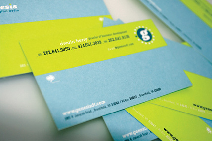 Colored Business Cards