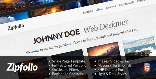 HTML Portfolio Website Templates