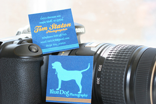 Blue Dog Photography Business Card
