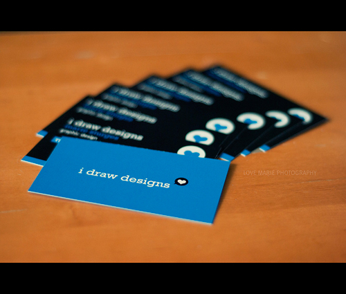 I Draw Designs Business Card