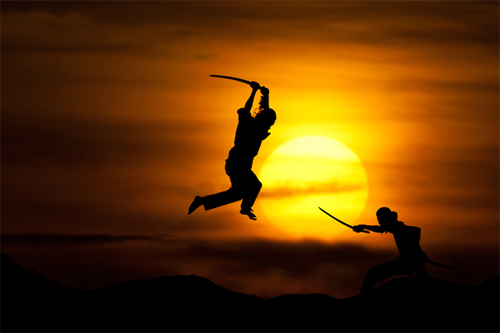 Amazing Sunset Silhouette