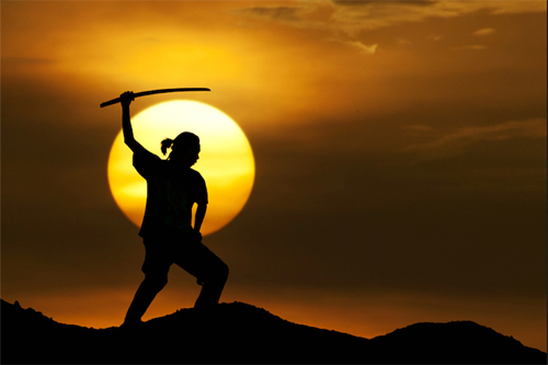 Amazing Sunset Silhouette