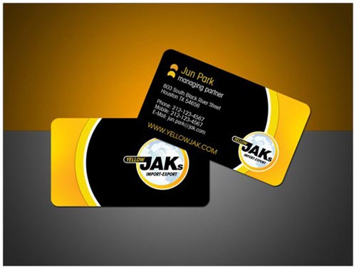 Yellow Business Cards