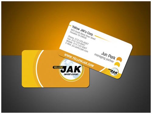Yellow Business Cards