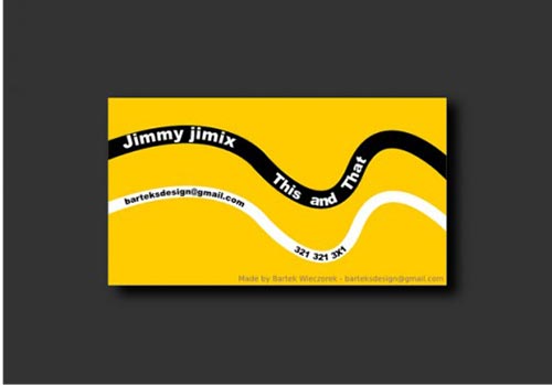 Yellow Business Cards