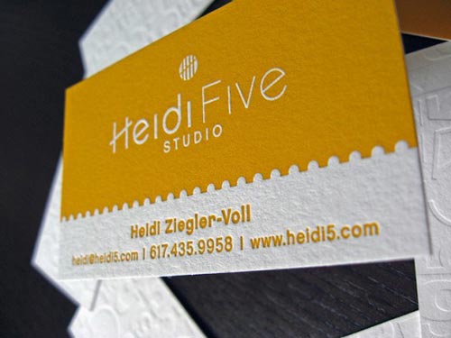 Yellow Business Cards