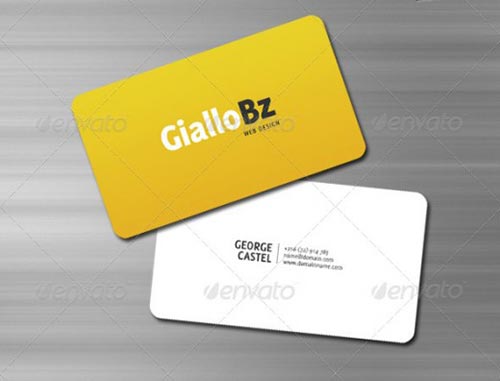 Yellow Business Cards