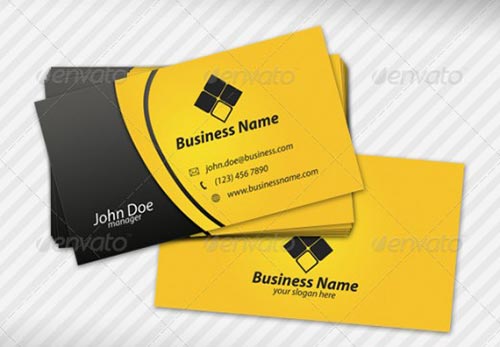 Yellow Business Cards