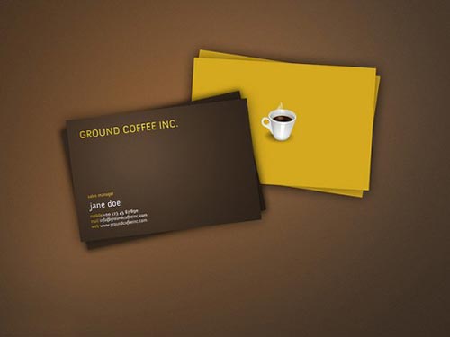 Yellow Business Cards