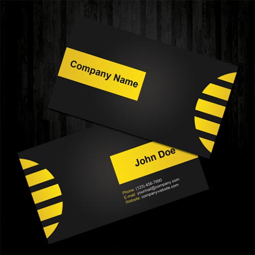 Yellow Business Cards