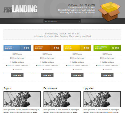 Premium Landing Page Templates
