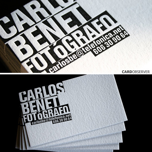 Typographic Business Cards
