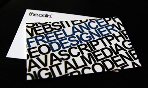 Typographic Business Cards