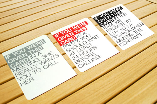 Typographic Business Cards