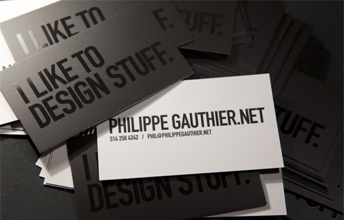 Typographic Business Cards