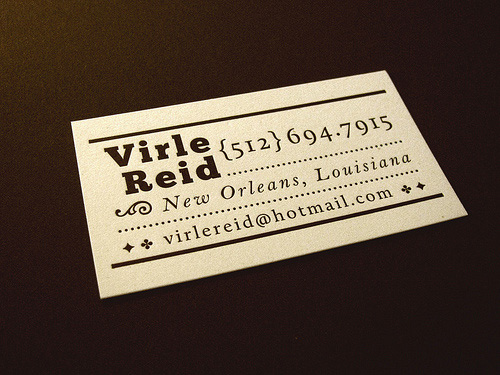 Typographic Business Cards