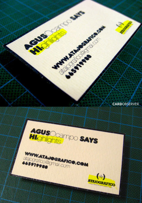 Typographic Business Cards