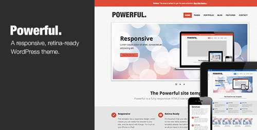 Powerful - Responsive, Retina-ready Theme - Retina Ready WordPress Theme
