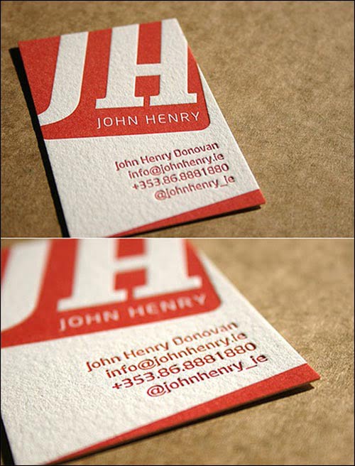 Red Business Card