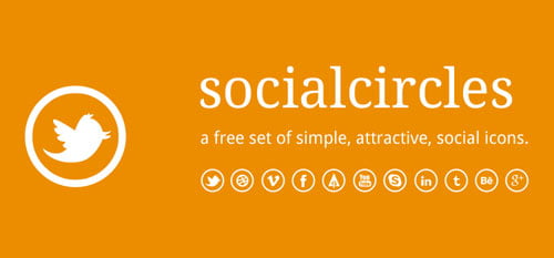 socialcircles free social icons psd