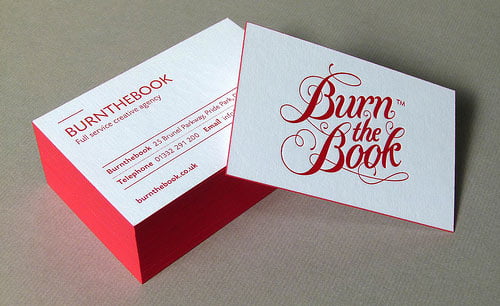Typography Business Cards