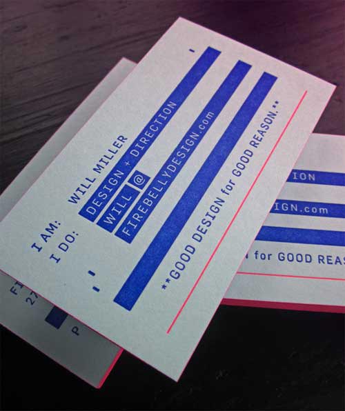 Letterpress Business Cards