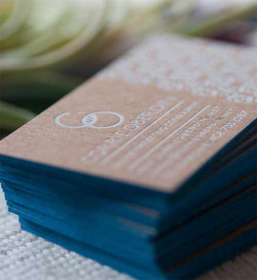 Letterpress Business Cards