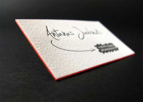 Letterpress Business Cards