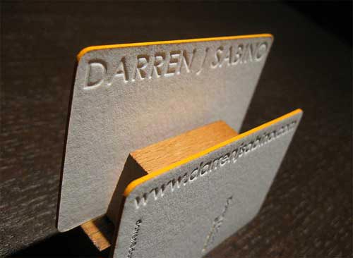 Letterpress Business Cards