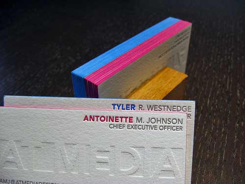 Letterpress Business Cards