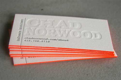 Letterpress Business Cards