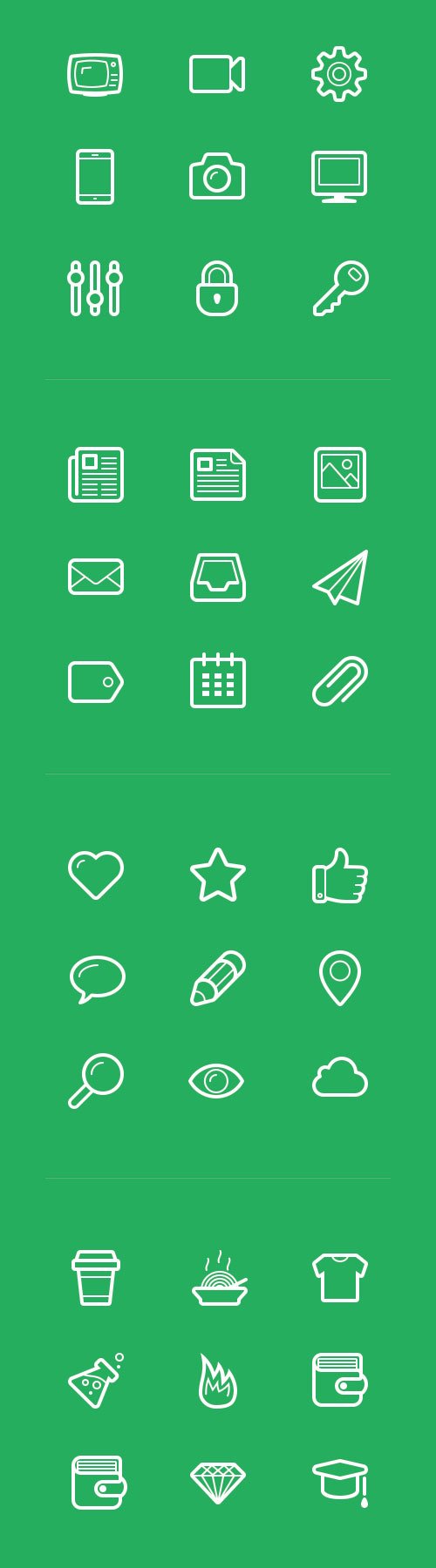 Linecons - Free Vector Icons Pack