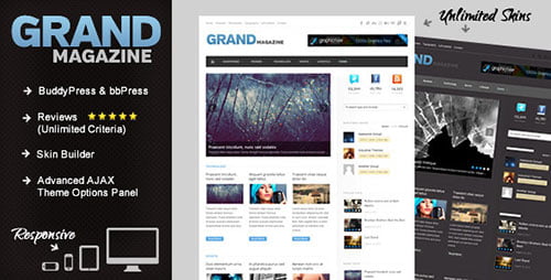 GrandMag - BuddyPress Magazine/Review Theme