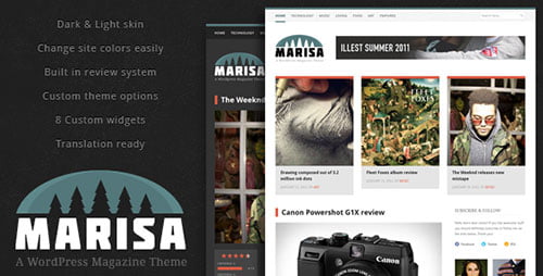Marisa - A WordPress Magazine Theme