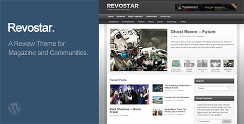 RevoStar - WordPress Magazine/Review Theme