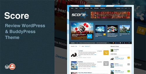 Score: Review WordPress & BuddyPress Theme