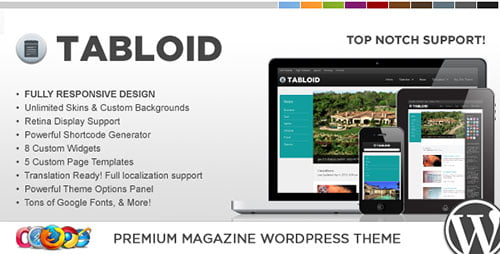 WP Tabloid Responsive News & Magazine Theme