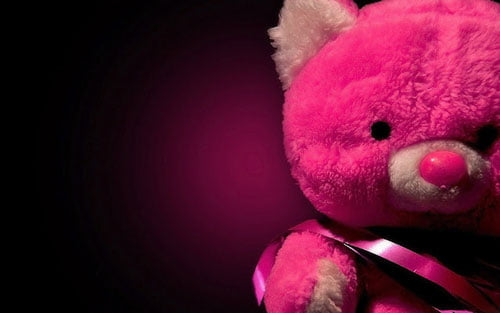 Pink Teddy Bear For Valentines Day