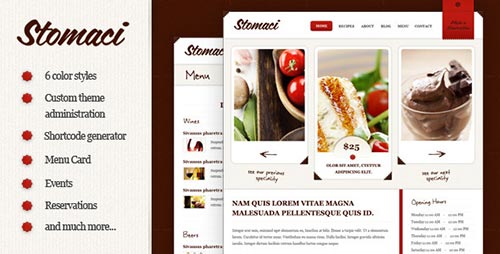 Wordpress Restaurant Theme