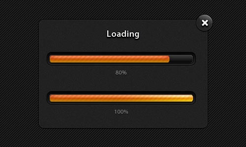 Free PSD Loading Bars