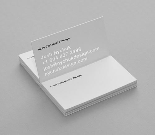 Thick Edge Business Cards