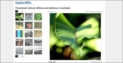 jQuery Slideshow and Image Gallery Plugins