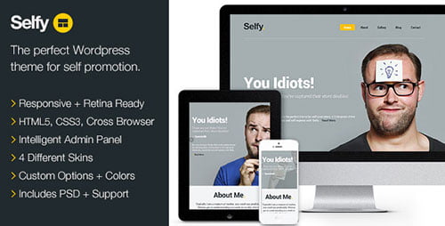 Selfy - Responsive & Retina Ready WordPress Theme - Personal Blog / Magazine