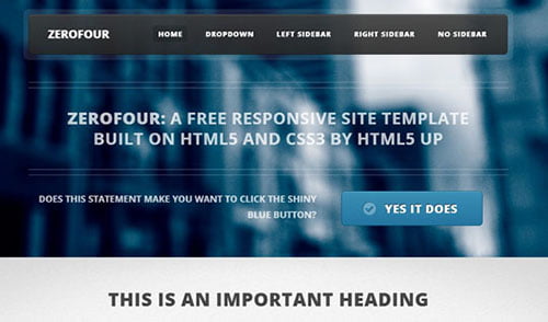 HTML5 CSS3 Website Templates