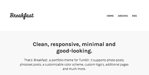 Portfolio Tumblr Themes