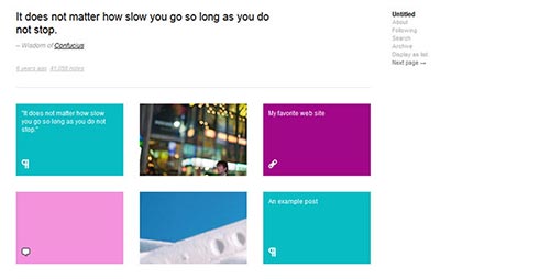 Portfolio Tumblr Themes