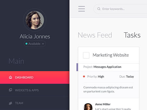 Dashboard UI Designs