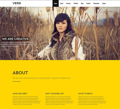 One Page WordPress Themes