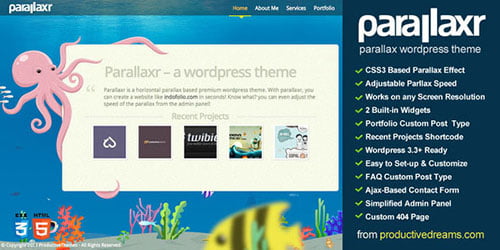 Parallax WordPress Themes