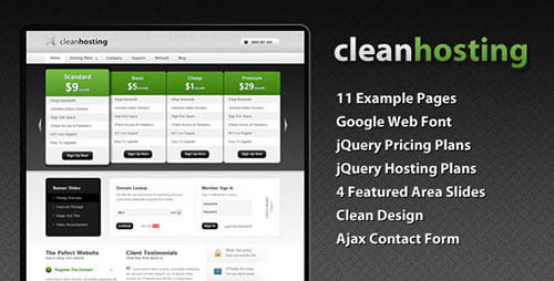 Web Hosting Templates